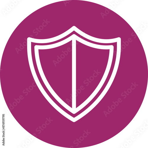Shield Vector Line White Circles Multicolors