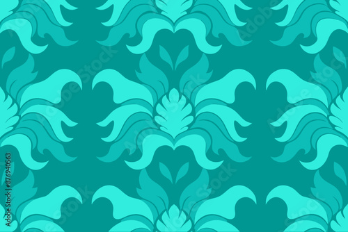 Seamless damask pattern. Vintage vector background for design.