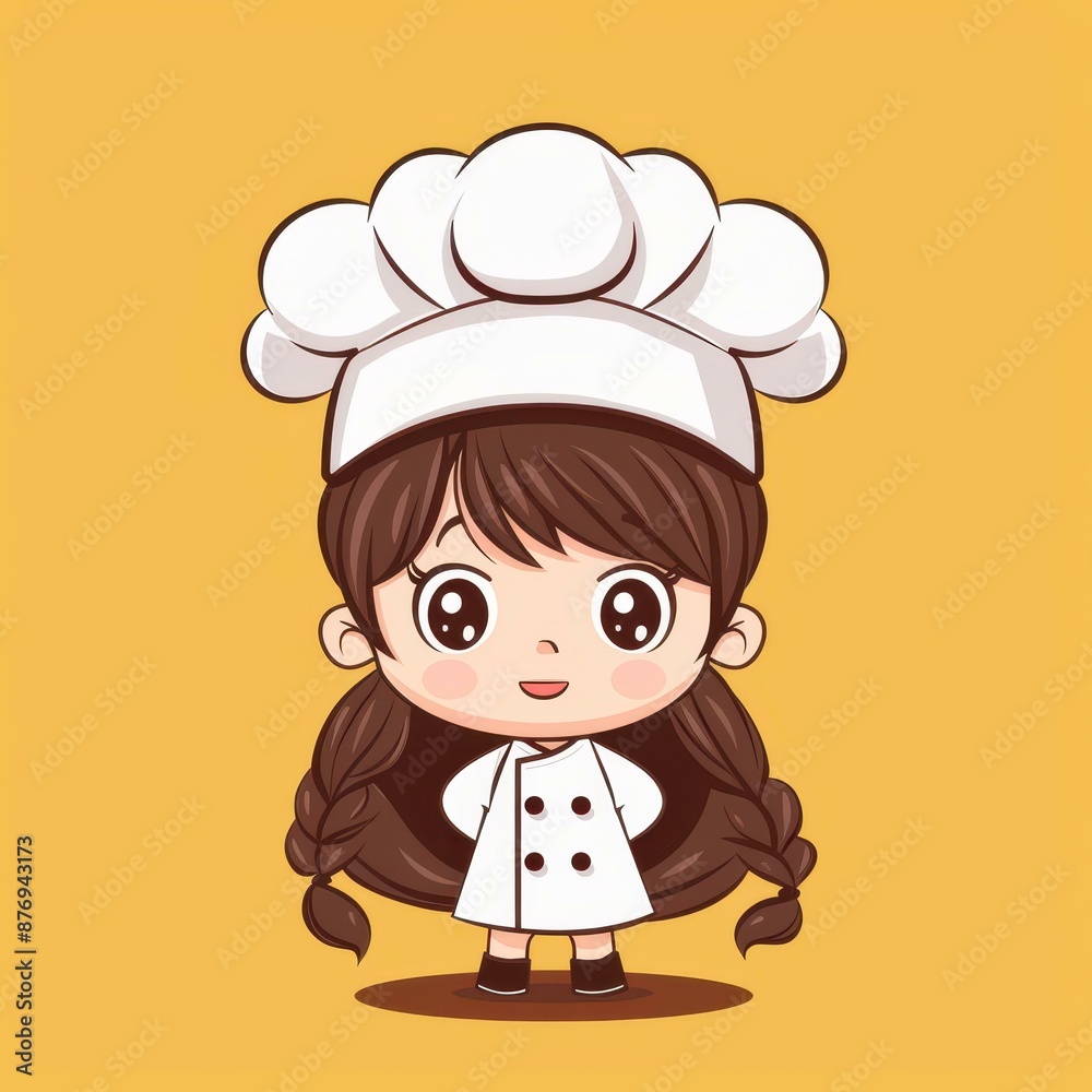 Adorable handdrawn chibi chef character with a cute cartoon design, perfect for your culinary projects. Adorable handdrawn chibi chef character with a cute cartoon design, perfect for your culinary projects.