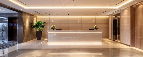 Contemporary Condo Lobby wi...