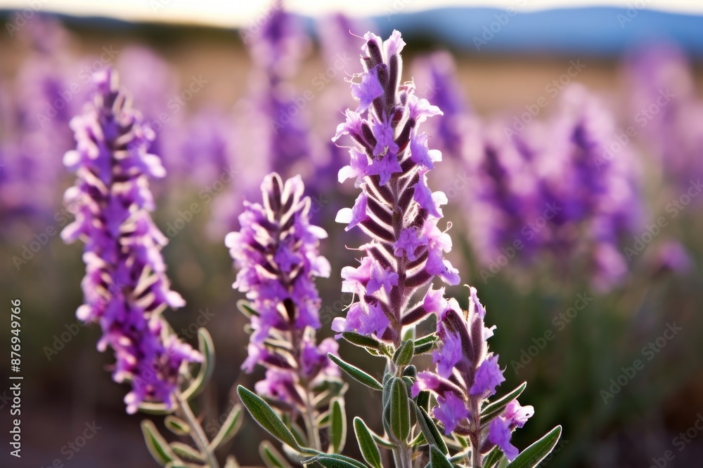 Fototapeta premium Flower lavender blossom purple.