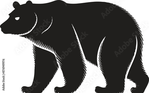A majestic bear, with powerful stature and gentle eyes, embodies wilderness and maternal strength, perfect for nature enthusiasts and seekers of rugged beauty in British landscapes. 