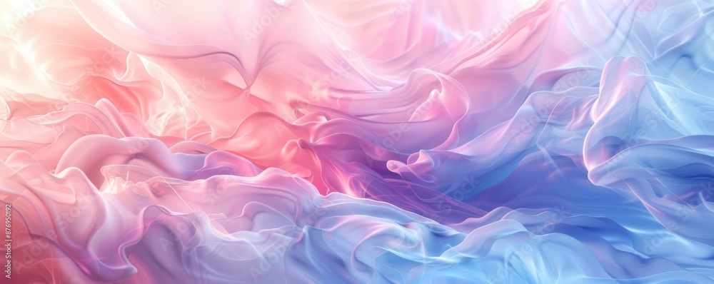 An artistic digital background of swirling patterns and ethereal clouds in soft pastel colors on a clean white background. ideal for meditation apps or relaxation-themed designs An artistic digital background of swirling patterns and ethereal clouds in soft pastel colors on a clean white background. ideal for meditation apps or relaxation-themed designs