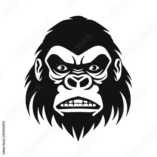 vector gorilla silhouette 