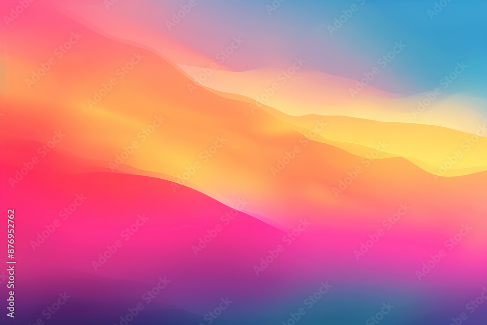 Fototapeta premium Bright and Colorful Abstract Gradient Background with Smooth Color Transitions for Creative and Modern Design
