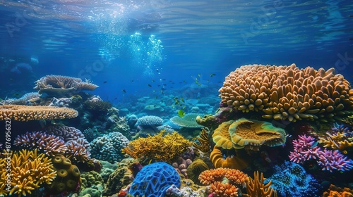 Wallpaper Mural exploration, journey, discovery, underwater reef, vibrant coral, marine life Torontodigital.ca