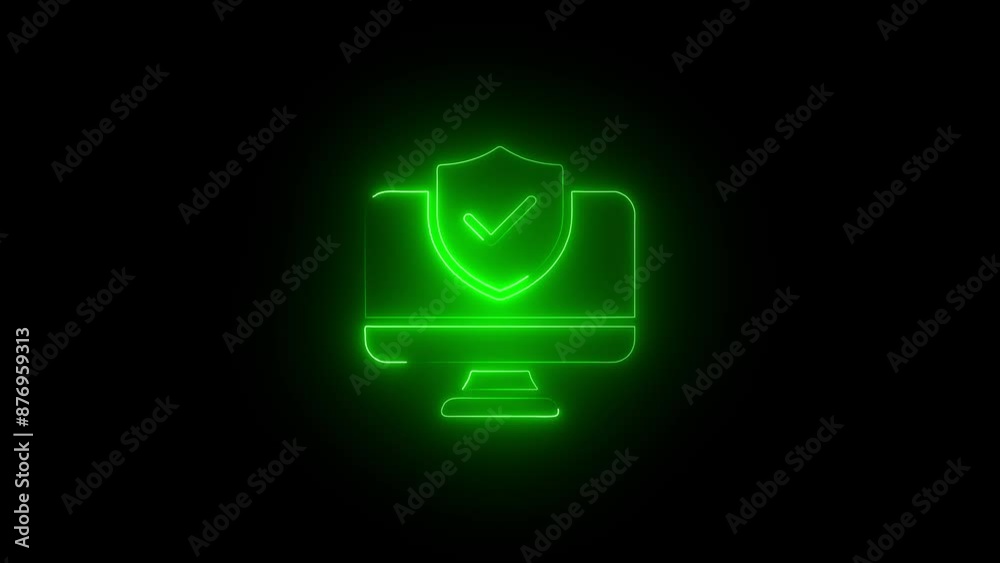 Cyber icon, verified icon, security icon and data privacy with check mark icon concept on dark background. Cyber icon, verified icon, security icon and data privacy with check mark icon concept on dark background.