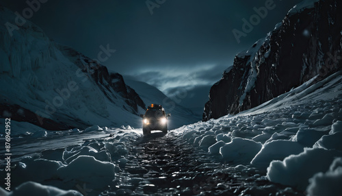 Arctic Mysteries in Cloudy Winter: The Pathfinder's Trek Engulfed in Landslide