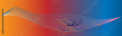 The vector dotted spiral vortex graphic is a visually interesting and complex image. The use of color, movement, and text all contribute to its overall effect.