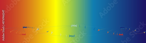The vector dotted spiral vortex graphic is a visually interesting and complex image. The use of color, movement, and text all contribute to its overall effect.