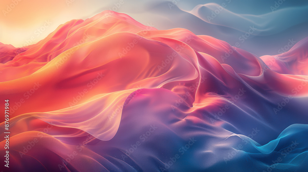 Obraz premium Abstract Serenity in Soft Gradients