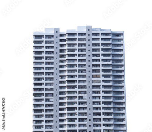 tall buildings of the capital with transparent image.