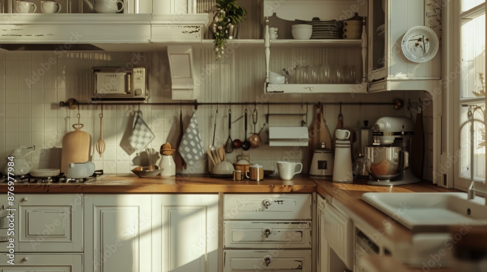 white kitchen decor, interior design and house improvement