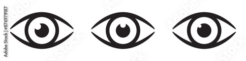 Eye icon, eyeball icon