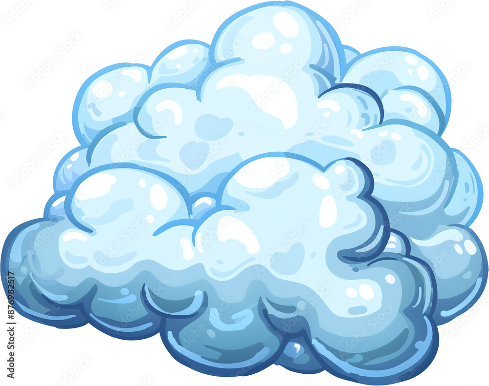 Sky High Doodles: Cartoon Cloud in 2D Sky High Doodles: Cartoon Cloud in 2D