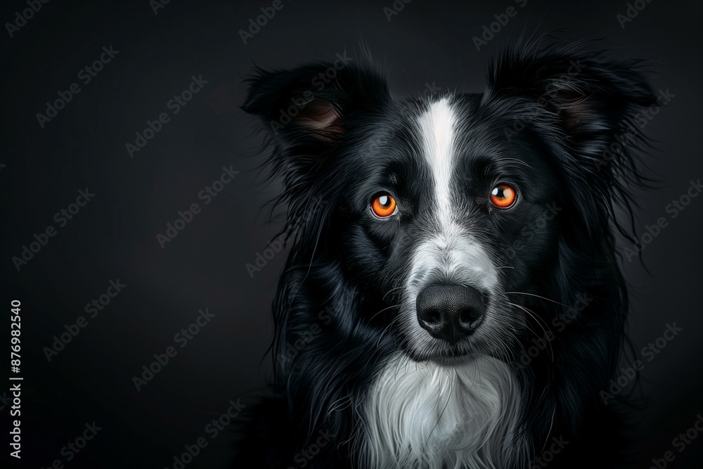 Portrait photograph of a Border Collie 1 Portrait photograph of a Border Collie 1