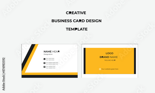 simple modern business card template and visiting card.