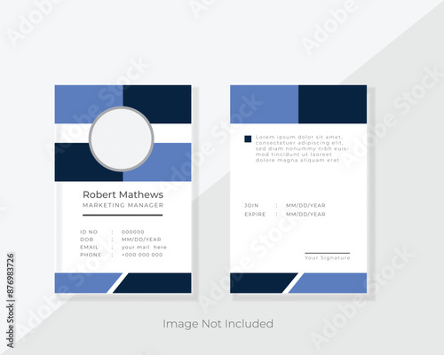 ID Card Layout.modern id card template
