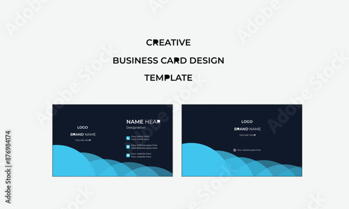 simple modern business card template and visiting card.