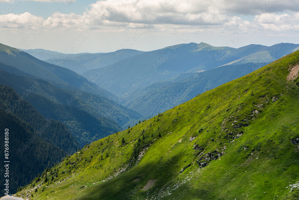 Fototapeta premium very picturesque transfagarasan mountain road in the Carpathians, Romania.