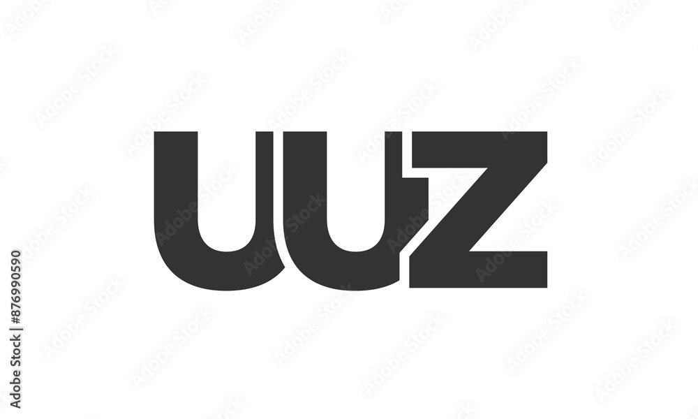 UUZ logo design template with strong and modern bold text. Initial based vector logotype featuring simple and minimal typography. Trendy company identity. UUZ logo design template with strong and modern bold text. Initial based vector logotype featuring simple and minimal typography. Trendy company identity.