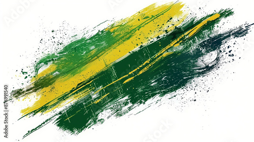 brush paint stroke yellow a...