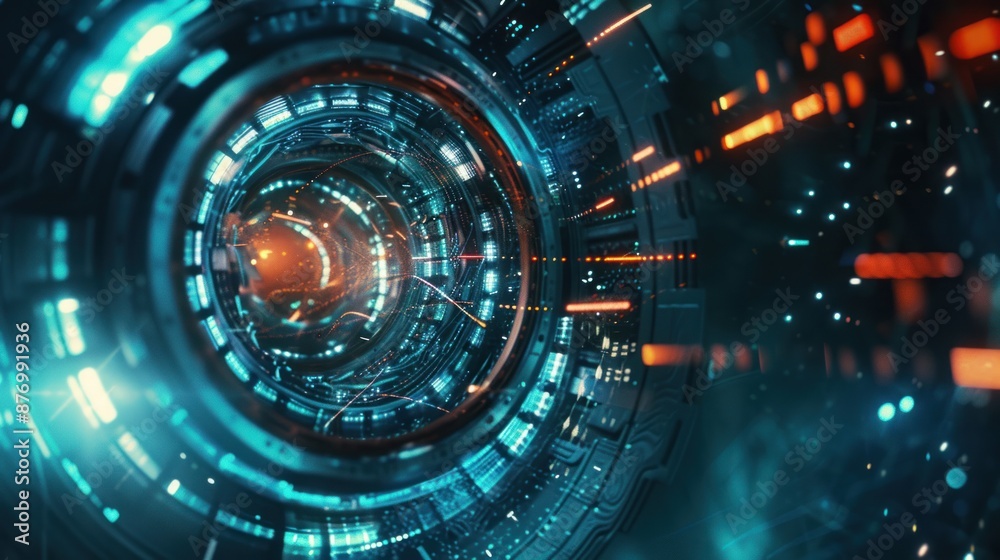 Abstract Futuristic Technology Background Abstract Futuristic Technology Background