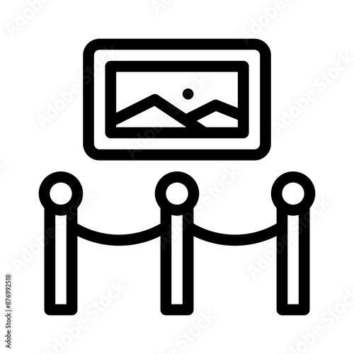 museum line icon