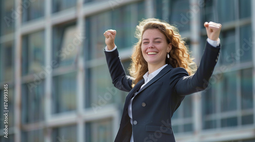 businesswoman solar sale su...
