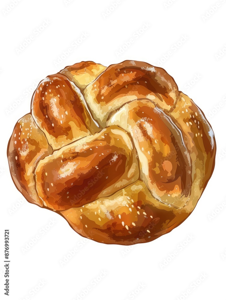 Fototapeta premium Fresh bread on table
