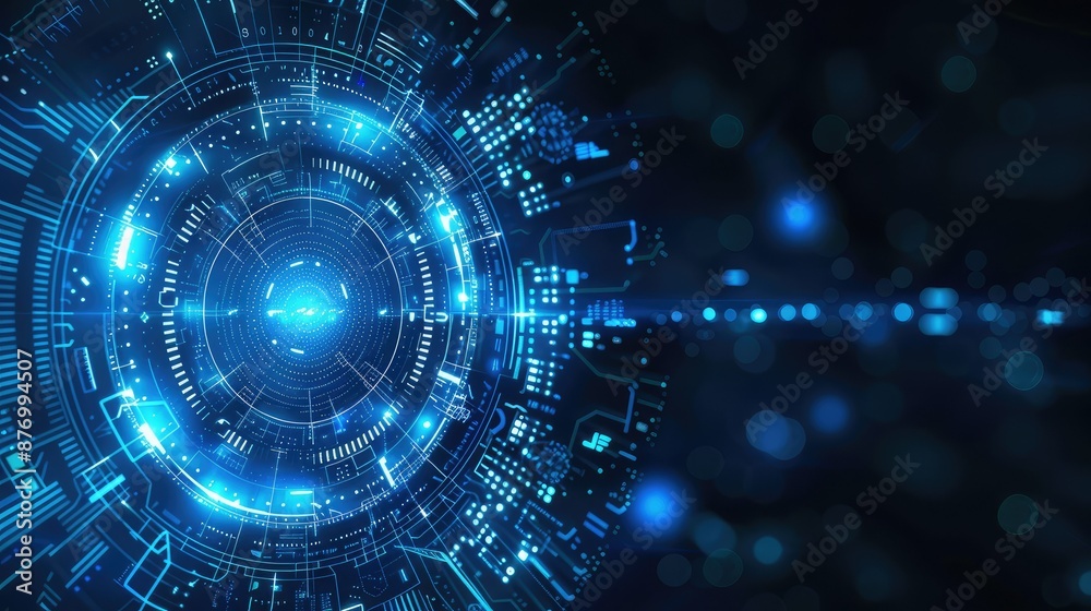technology background and abstract digital tech circle technology background and abstract digital tech circle