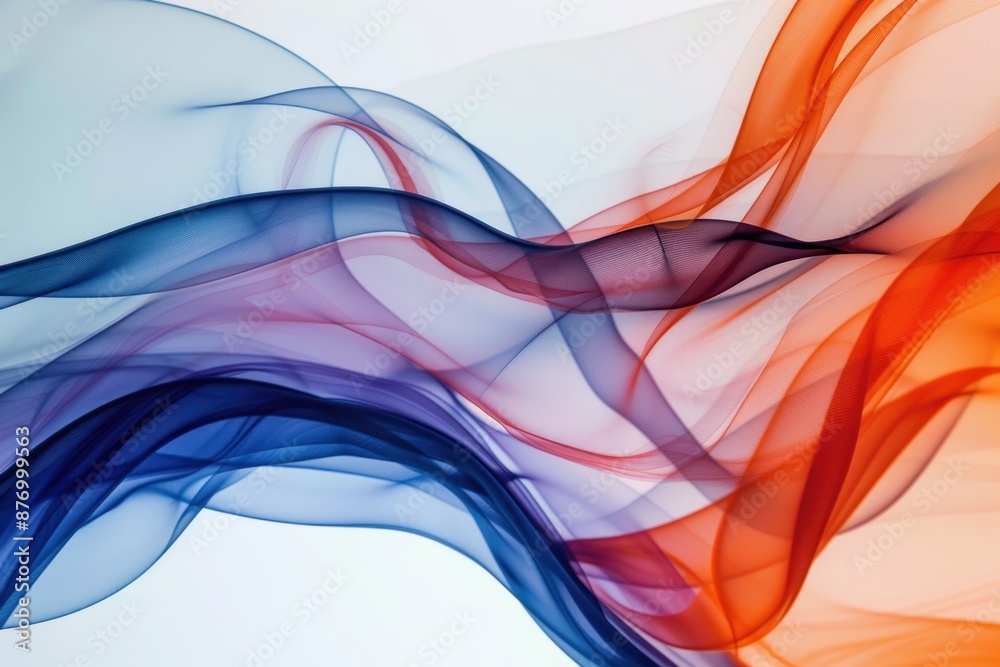 Naklejka premium Engaging abstract wavy color smoke image for backdrop