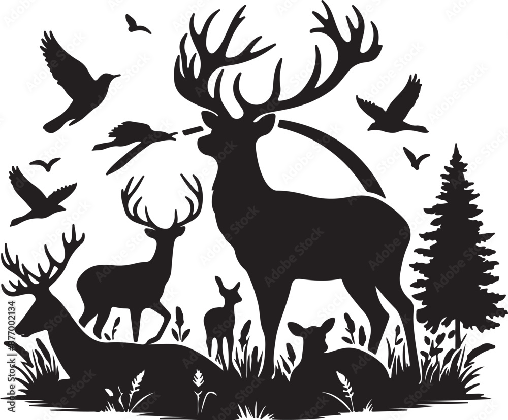 A graceful deer, with soft eyes and nimble steps, embodies woodland tranquility and natural elegance, perfect for wildlife admirers and serene countryside explorers. A graceful deer, with soft eyes and nimble steps, embodies woodland tranquility and natural elegance, perfect for wildlife admirers and serene countryside explorers.