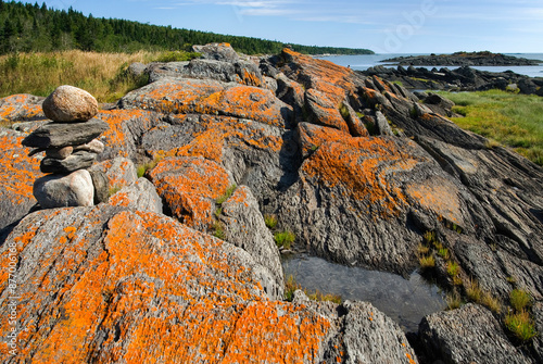 Warden cove, Ile aux Lievres, Saint-Laurent river, Quebec province, Canada, North America photo