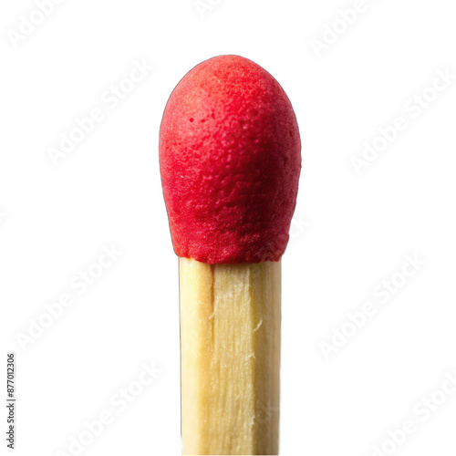 Red match On transparent background