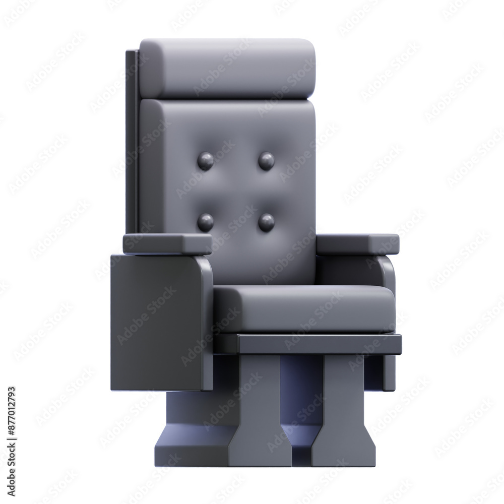 CINEMA CHAIR 3D ICON ILLUSTRATION CINEMA CHAIR 3D ICON ILLUSTRATION