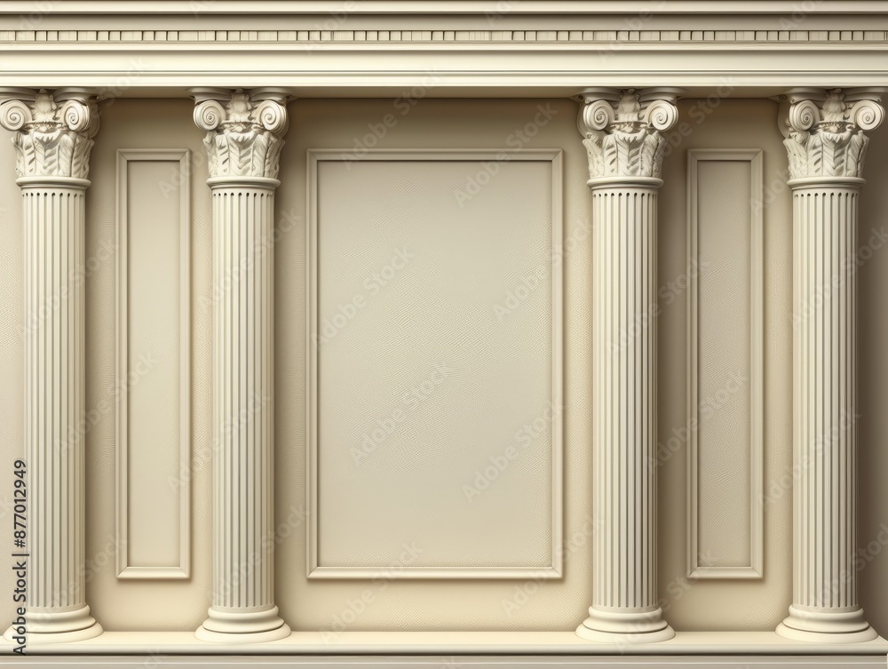 Classical Architecture with Ornate Columns Classical Architecture with Ornate Columns