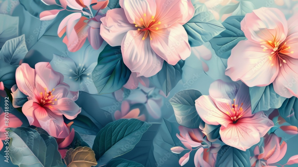 flowers background with bokeh and copy space flowers background with bokeh and copy space