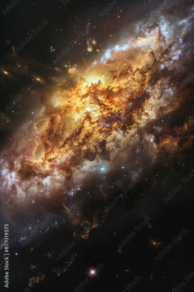Fototapeta premium Galaxy with central star