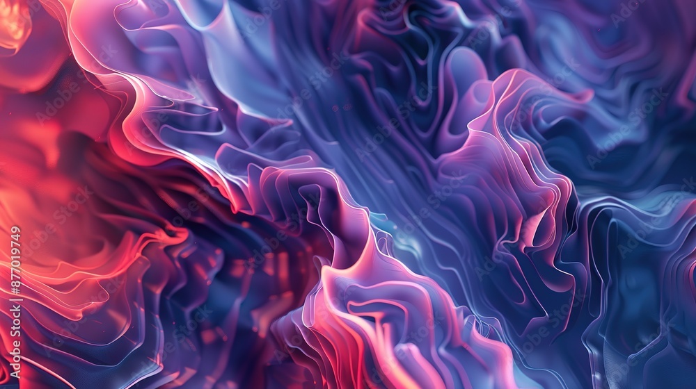 Abstract Colorful Wavy Shapes Abstract Colorful Wavy Shapes