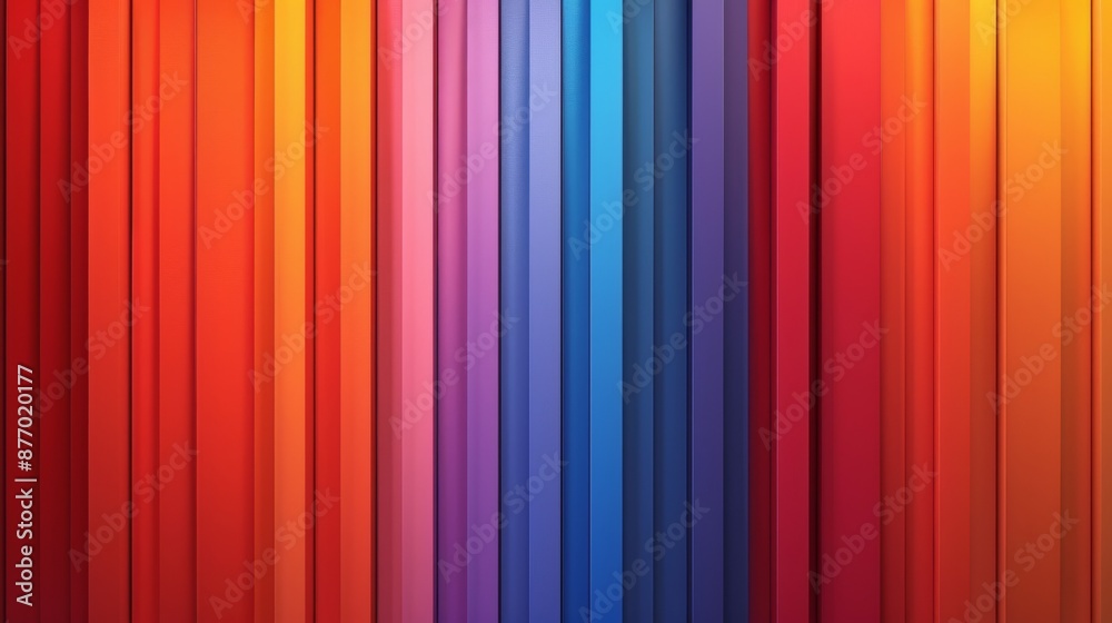 Obraz premium Gradient color transition blending seamlessly from one vibrant shade to another. Cartoon illustrations vectors Generative AI