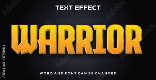 Warrior  editable text effect