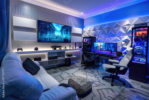 Modern Gaming Room Setup