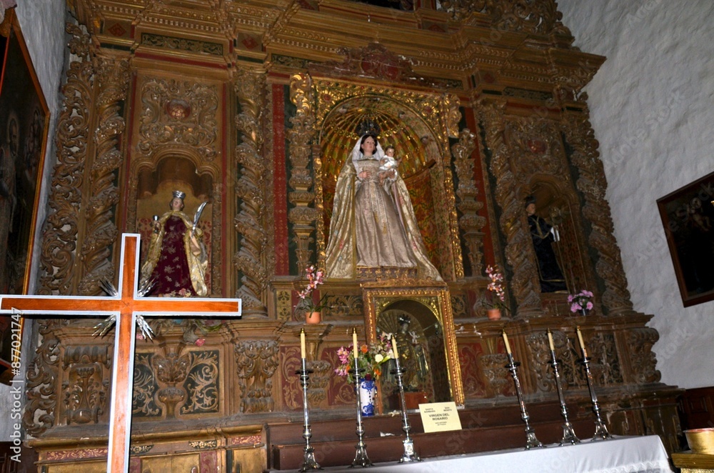 Naklejka premium Santa Cruz de Tenerife, Spain 03.21.2018: Chruch Nuestra Senora de la Pena de Francia in Puerto de la Cruz