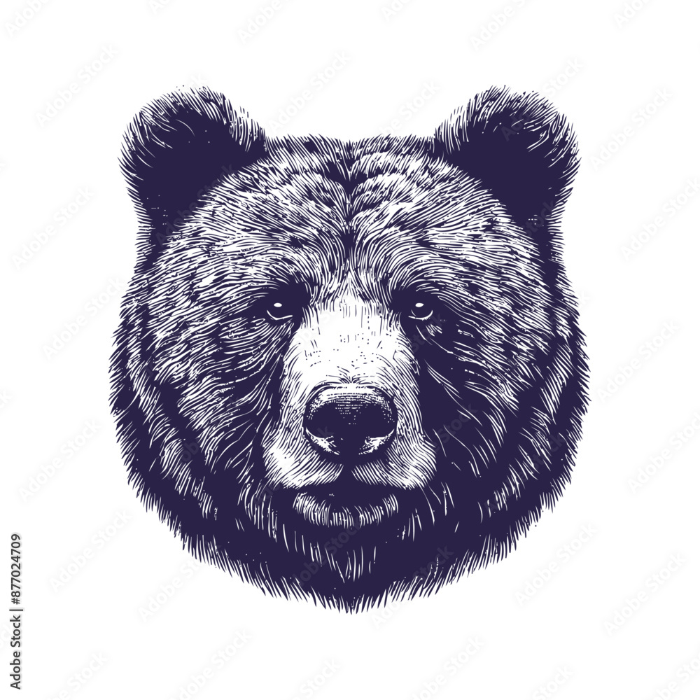Fototapeta premium bear vector, bear silhouette