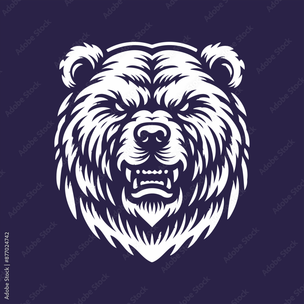 Obraz premium bear vector, bear silhouette