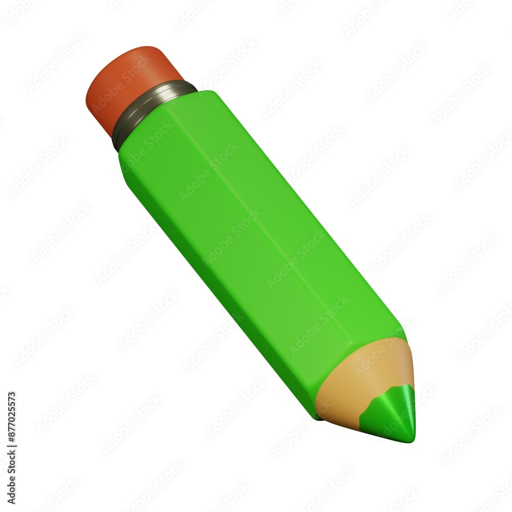 green pencil with red eraser green pencil with red eraser