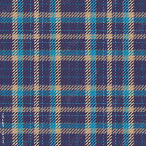 Seamless pattern of scottish tartan plaid. Repeatable background with check fabric texture. Vector backdrop striped textile print.