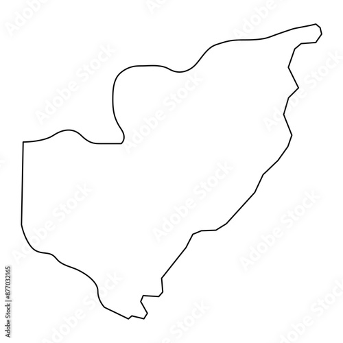 Cantagalo District map, administrative division of Sao Tome and Principe. Vector illustration.