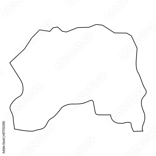 Lobata District map, administrative division of Sao Tome and Principe. Vector illustration.